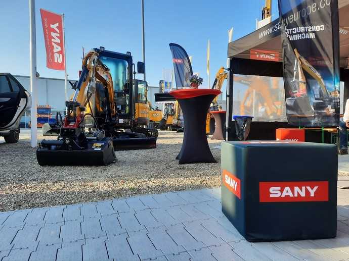 Schon 2022 hat Sany auf seinem großen Nordbau-Stand einen breiten Ausschnitt seines Produktprogramms gezeigt. | Foto: Sany Europe
