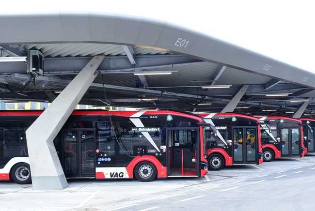 Der E-Bus-Port der Nürnberger VAG Verkehrsaktiengesellschaft erhielt eine Belobigung in der Kategorie Architektur. | Foto: VAG – Claus Felix