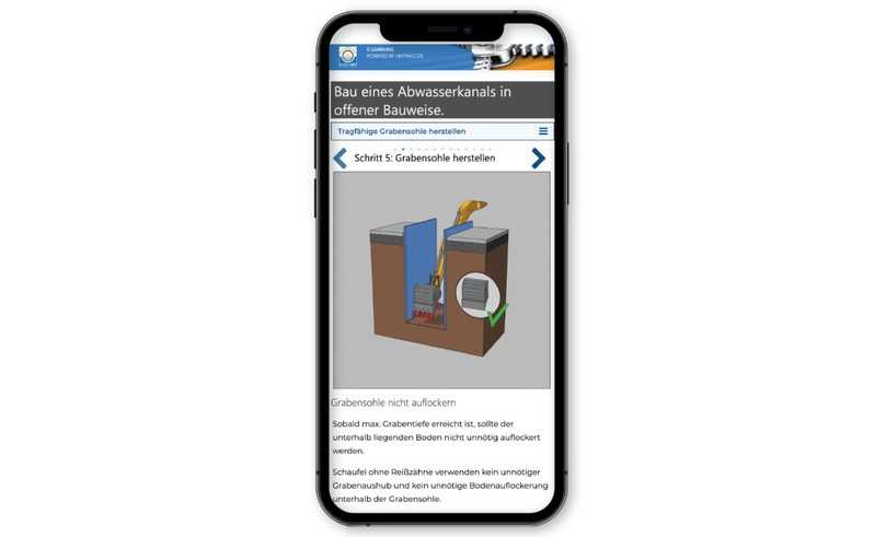 Die neue Kanalbau-App ist abgestimmt auf Quereinsteiger ohne Vorkenntnisse, aber auch auf Facharbeiter, Vorarbeiter und Poliere. | Foto: Güteschutz Kanalbau