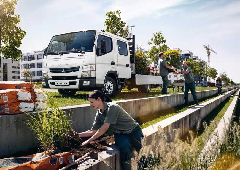 Wer sich für den 130 oder 150 PS starken Leicht-Lkw Fuso Canter entscheidet, bekommt ein Fahrzeug mit Leiterrahmen für viel Freiheit beim Aufbau. | Foto: Fuso