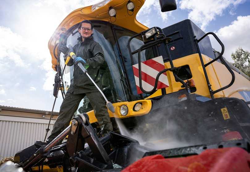 Mit Rotordüse an der Lanze arbeiten die Kärcher Hochdruckreiniger fast ein Drittel vibrationsärmer. | Foto: QUATEX