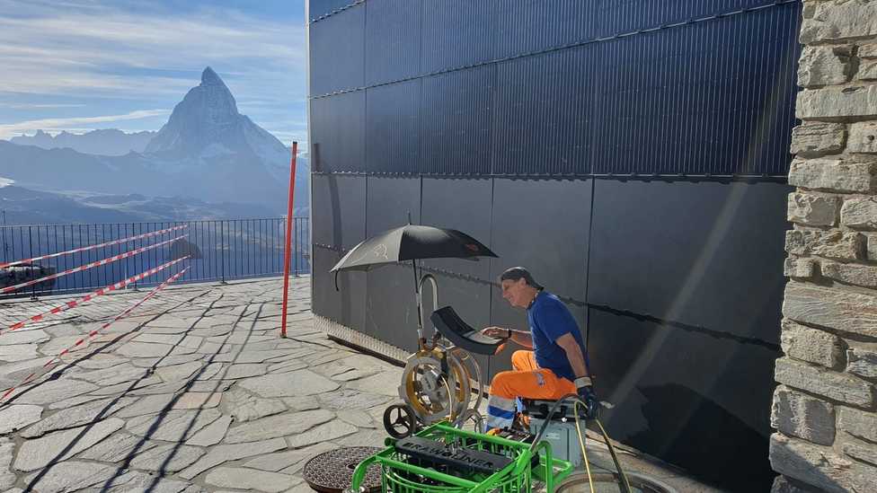 Grundleitungssanierung in den Schweizer Bergen