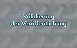 Validierung EU-Veröffentlichungen