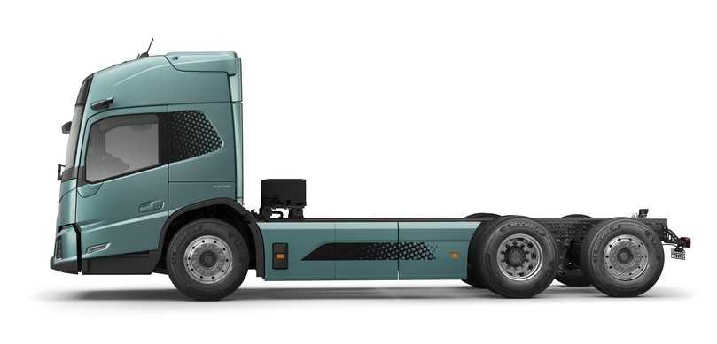 Volvo FH Low Entry: Mit identischem Chassis wie beim FM Electric lassen sich alle gängigen Aufbauten – auch Kipper und Fahrmischer – montieren. | Foto: Volvo Trucks