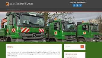 Tiefbaufirma Gebr. Kickartz saniert sich in Eigenregie