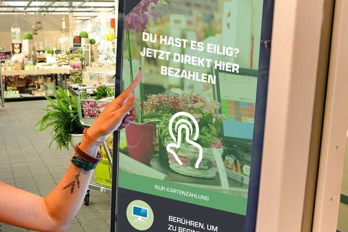 Auch die Software-Firma Rita Bosse aus Edewecht lädt zum Firmenstandort ein. Im Fokus steht die neue Selbstbedienungskasse für Gartencenter und Blumenläden. | Foto: Rita Bosse Software GmbH