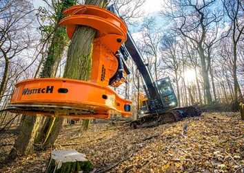 Neuer Fällgreifer für dicke Stämme