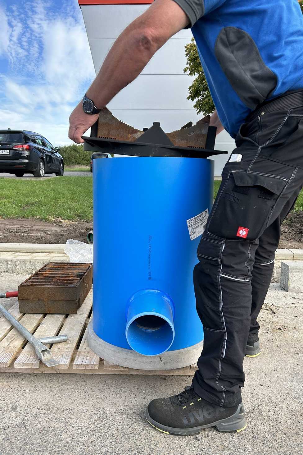 Straßenabläufe von Funke für Gewerbegebiet in Rahden