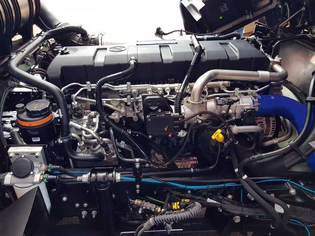 Der 12,7-l-Dieselmotor von Ford leistet 500 PS. Andere Leistungsstufen sind für den F-Max derzeit nicht zu haben. | Foto: F-Trucks Deutschland GmbH