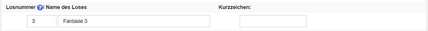 Bild 9: Lostitel für neu anzulegendes Los