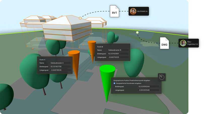 Optimierte Projektverortung mit dem Projektreferenzpunkt | Foto: Vectorworks, Inc.