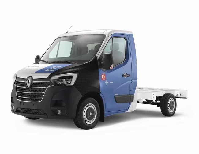 Für Kipper- und Pritschenaufbauten dient das Fahrgestell des elektrifizierten 3,5-Tonners. | Foto: Renault Trucks