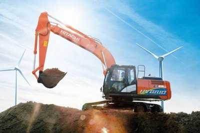 Hitachi-Hybridbagger spart mit Lithium-Ionen-Akku