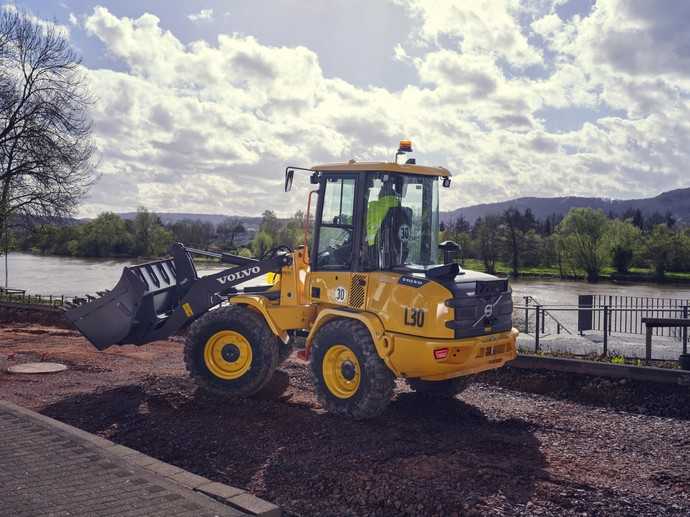 Ein Highlight auf der Fachmesse in Nürnberg bei Volvo CE: der kompakte Radlader L30 aus der neuen H-Generation. | Foto: Volvo CE