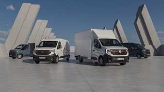 Renault Trucks mit Kipper und Koffer für den Bau