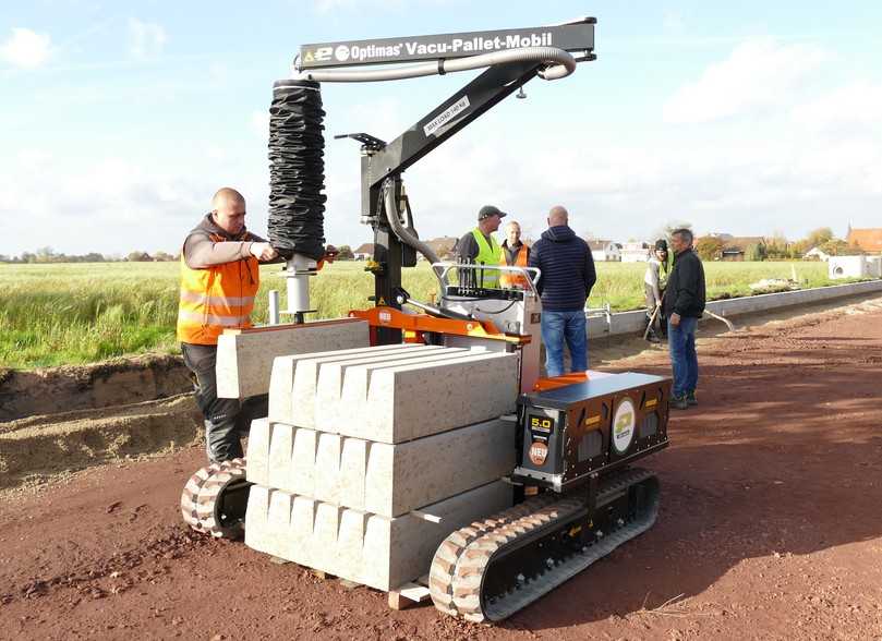 Beim Optimas Vacu-Pallet-Mobil E soll alles so leise gehen, dass eine Besprechung neben der Maschine ohne Probleme möglich ist. | Foto: Optimas