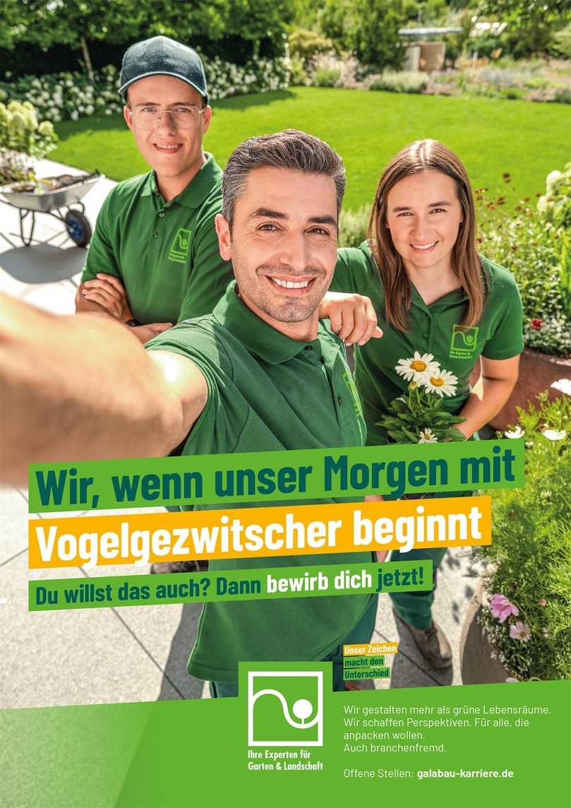 Landschaftsgärtnerinnen und -gärtner im Einsatz: authentische Gesichter der neuen BGL-Kampagne. | Foto: BGL