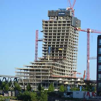 Hamburgs Notausgang im Elbtower