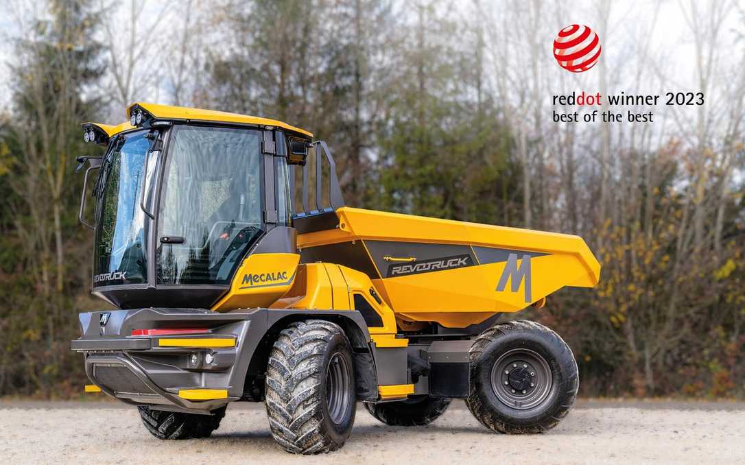 Red Dot Design Award 2023 für Dumper Revotruck von Mecalac