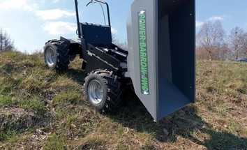 Minidumper mit elektrischer Auskippfunktion