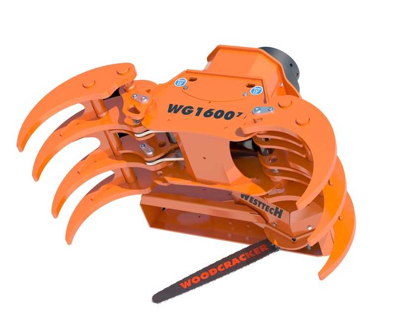 Der Greifer ist für das Sammeln, Verladen und Manipulieren von Baumstämmen, Ästen und Reisig konzipiert. | Foto: Westtech Der Greifer ist für das Sammeln, Verladen und Manipulieren von Baumstämmen, Ästen und Reisig konzipiert. | Foto: Westtech
