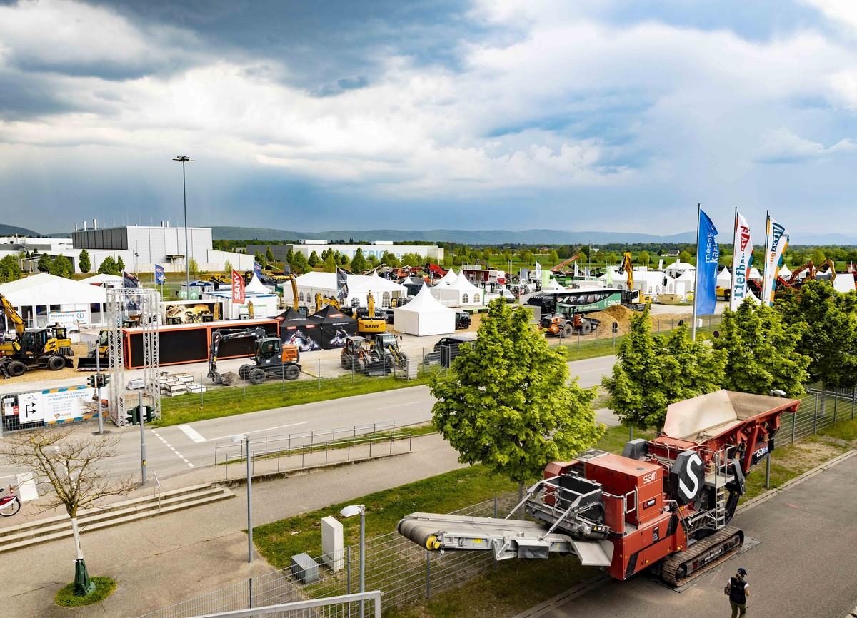 Die 90.000 qm Freigelände für die Recycling Aktiv & Tiefbau Live | Foto: Messe Karlsruhe