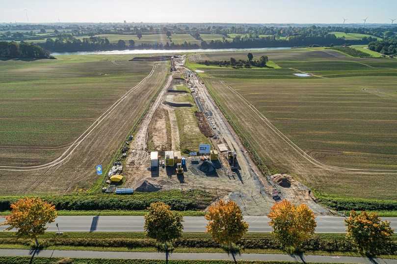 Die Baustraße zwischen der Kreisstraße und der Ablagerungsfläche „Warleberg-Süd“. | Foto: WNA NOK/Bernot