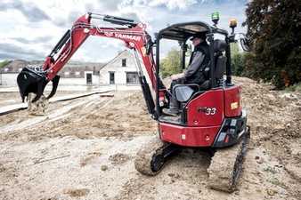 Yanmar mit neuen Baggern ohne Hecküberstand