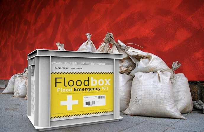 Die Flutbox, das Erste-Hilfe Set bei Hochwasser, wird auch international stark nachgefragt. | Foto: Jung Pumpen