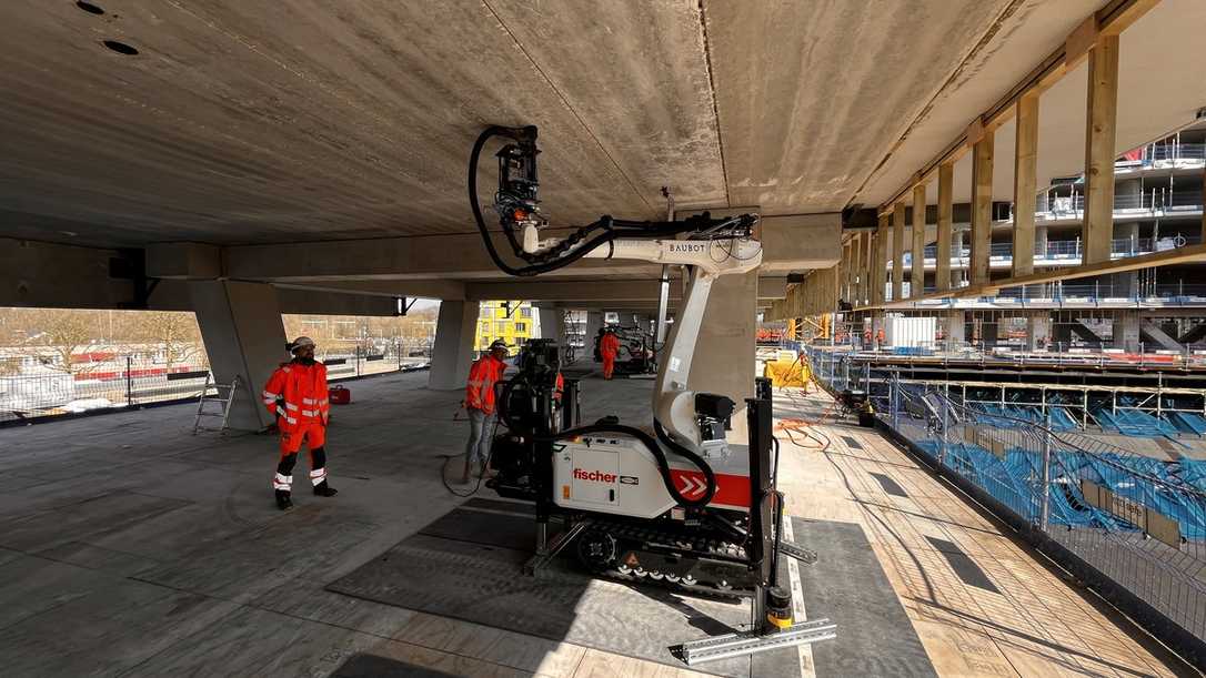 BauBot von fischer: Automatisiertes Bohren auf der Baustelle BauBot von fischer: Automatisiertes Bohren auf der Baustelle