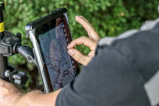 Der Plan wird direkt lokal auf dem Tablet erstellt, das Teil des MC-Mobile-Systems von Topcon ist. | Foto: Topcon