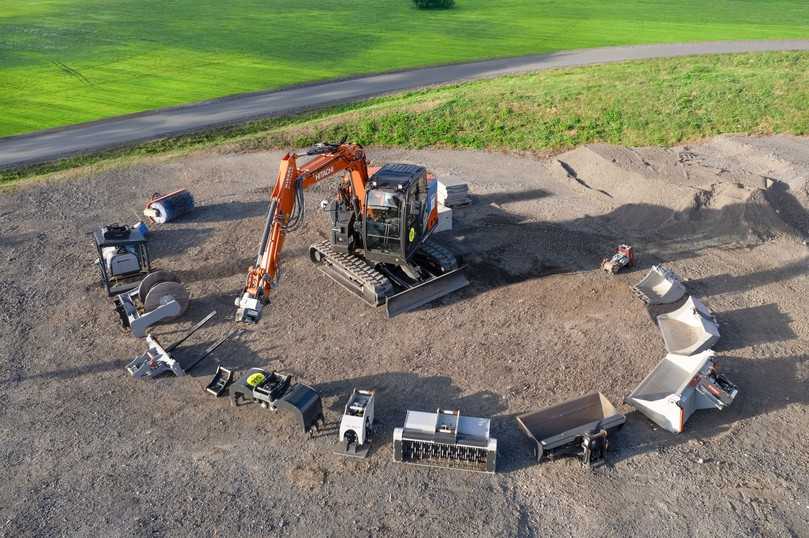 In der P-Line von KTEG sind Bagger, Schnellwechsler und Anbaugeräte für größtmögliche Effizienz optimal aufeinander abgestimmt. | Foto: Kiesel