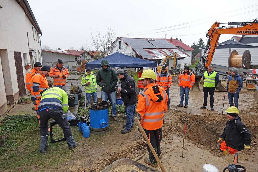 Durchdachte Straßenablauf-Lösung für Ehingen