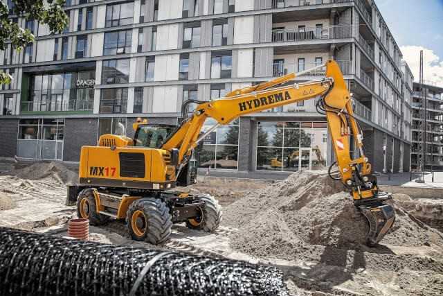 HYDREMA ergänzt mit dem MX17 die CITY-Bagger Linie