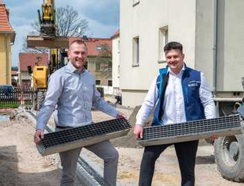 Sanierungspremiere für leichte Betonrinne in Sachsen