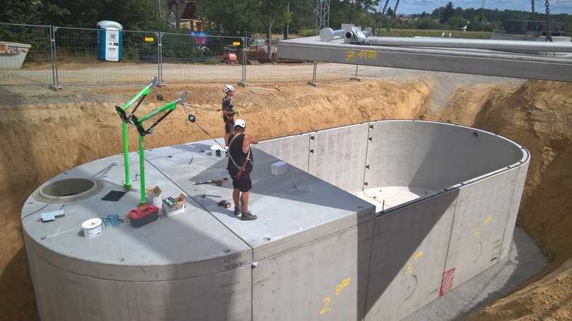 Löschwasserspeicher: Continental lässt 150 Kubikmeter installieren. Machbar sind beliebig größere Volumina. | Foto: Mall