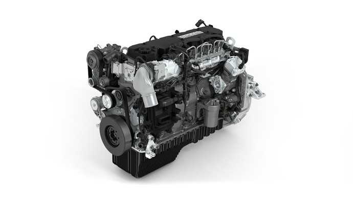 Den 6,7 l großen PX-7-Diesel hat Paccar gründlich überarbeitet und mit leichtem CGI-Grauguss-Motorblock ausstaffiert. | Foto: DAF Trucks
