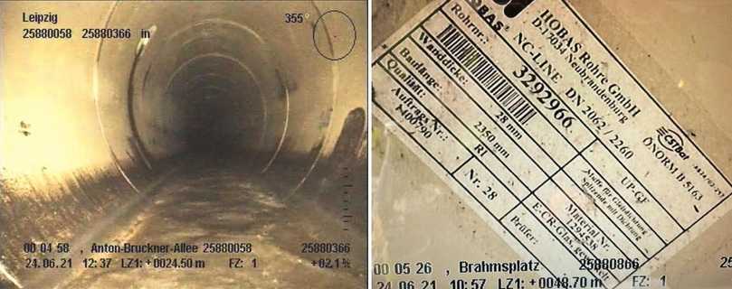 Ausschnitte aus den Videoaufnahmen der Befahrung der Leipziger Großprofile mit der Argus 5 | Foto: IBAK