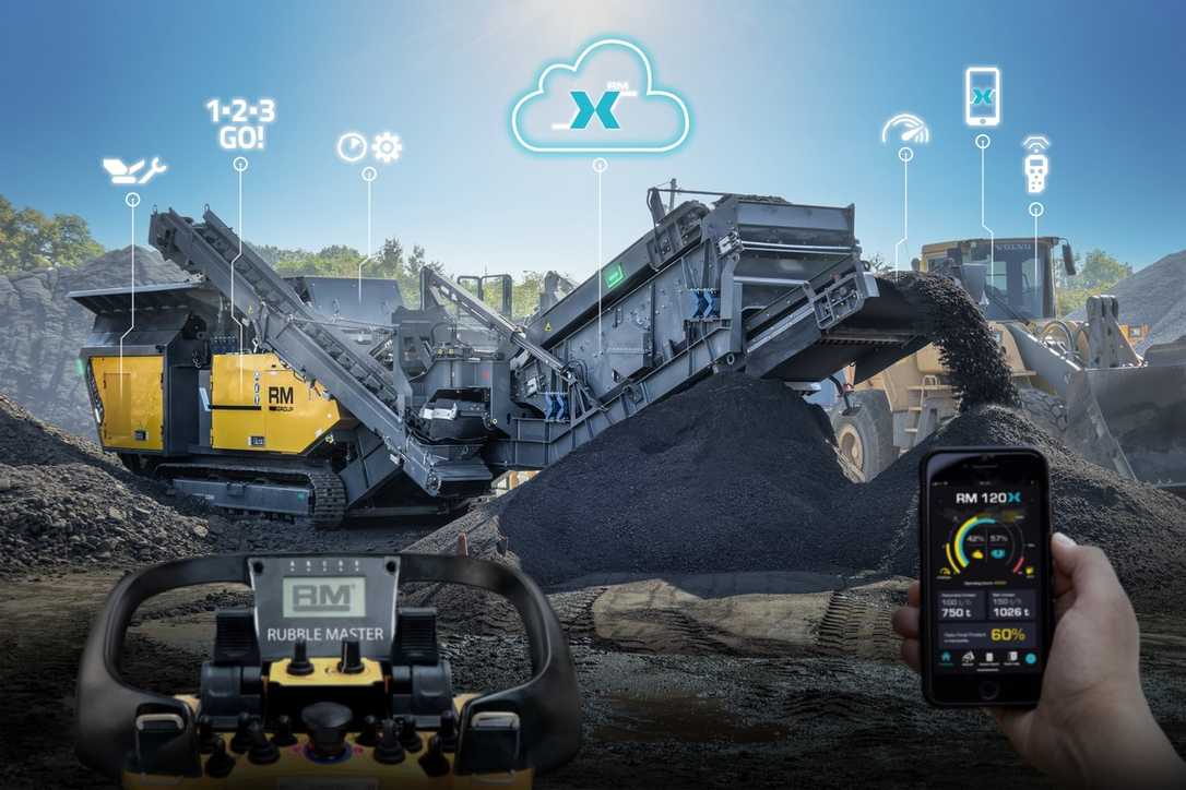 Rubble Master zeigt auf der bauma 2025 digitale Technik für das Baustoffrecycling