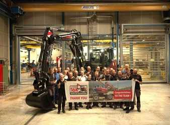 Yanmar CE stellt 16.000sten Mobilbagger fertig