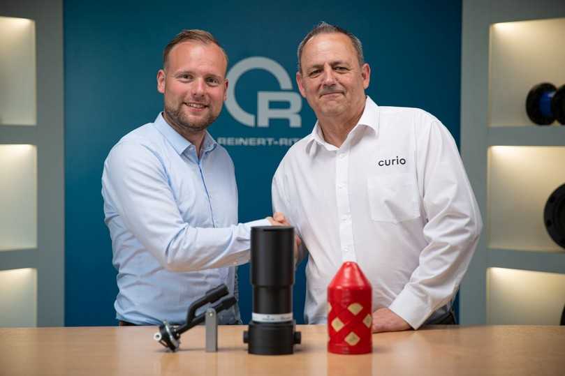 Zukünftig ein starkes Team: Steve McIlwaine (Curio Water) und Nico Hindriks (Reinert-Ritz GmbH) haben das gemeinsame Ziel, die Versorgungsleitungen in Großbritannien gemeinsam zu verbessern. | Foto: Reinert-Ritz Zukünftig ein starkes Team: Steve McIlwaine (Curio Water) und Nico Hindriks (Reinert-Ritz GmbH) haben das gemeinsame Ziel, die Versorgungsleitungen in Großbritannien gemeinsam zu verbessern. | Foto: Reinert-Ritz