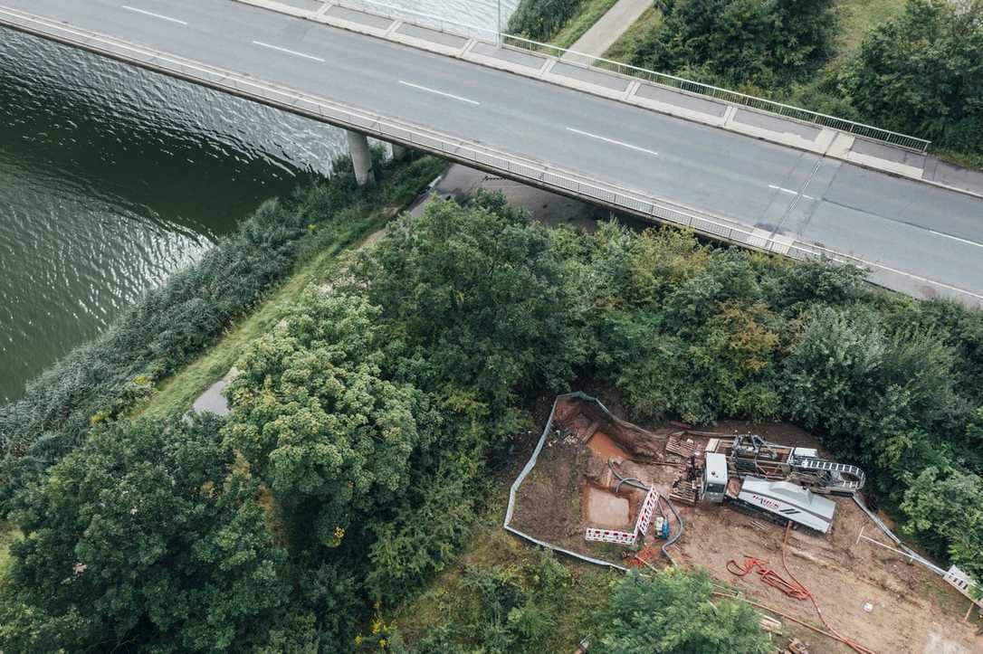 Düker unter dem Main-Donau-Kanal mit leistungsstarker HDD-Technik