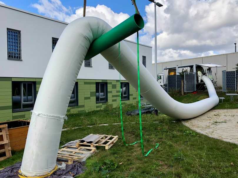 Inversion mittels Druckluft bei begrenzter Zugänglichkeit des Startpunktes | Foto: Jens Wahr Inversion mittels Druckluft bei begrenzter Zugänglichkeit des Startpunktes | Foto: Jens Wahr