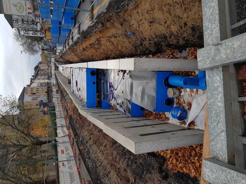 Das erste Großprojekt in der Hattinger Straße in der Bauphase. | Foto: Stadt Bochum