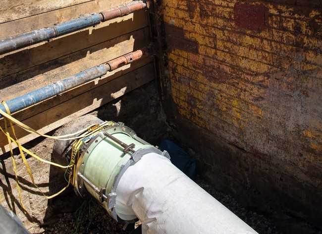 Schlauchlining-Baustelle bei Trinkwasserleitungen | Foto: RSV