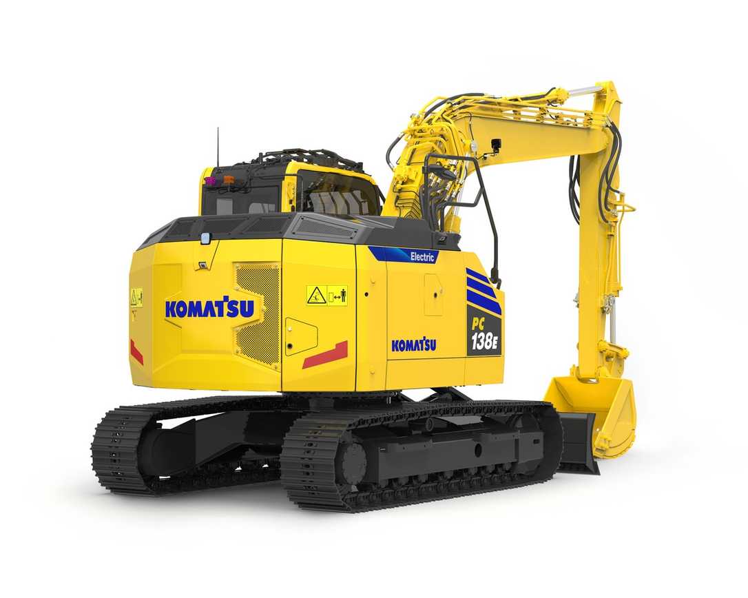 Komatsu bringt 13-t-Elektrobagger nach Europa