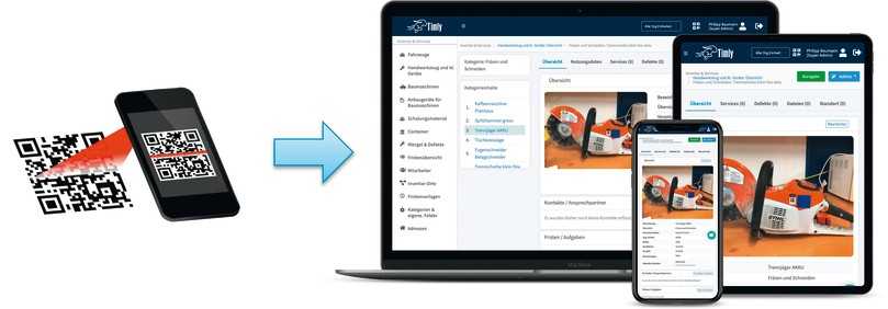 Die Timly-Inventarlösung ermöglicht eine stets verfügbare Übersicht aller Gegenstände. Zur sauberen Identifikation erhält jedes Objekt einen eindeutigen QR-Code, der mit jedem Smartphone gescannt werden kann. | Foto: Timly Software
