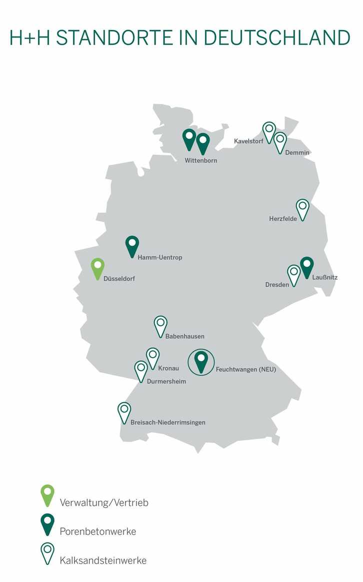 Drei der 14 Standorte der H+H Deutschland GmbH werden noch in Juni 2023 endgültig geschlossen. | Foto: H+H Deutschland GmbH