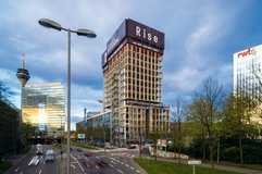 Düsseldorfs neuer Wolkenkratzer voll im Zeitplan