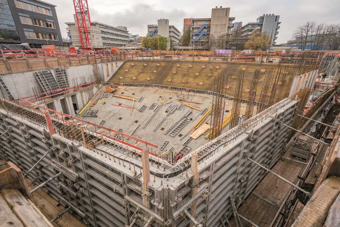 Bauprojekt Audimax Heidelberg stellt Baufirma Peter Gross vor schwierige Aufgaben